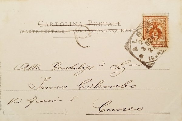 Cartolina - Alba ( Cuneo ) - Piazza Garibaldi e …