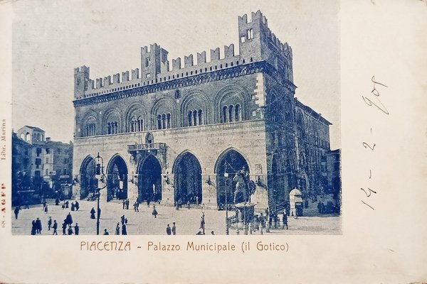 Cartolina - Piacenza - Palazzo Municipale ( Il Gotico ) …