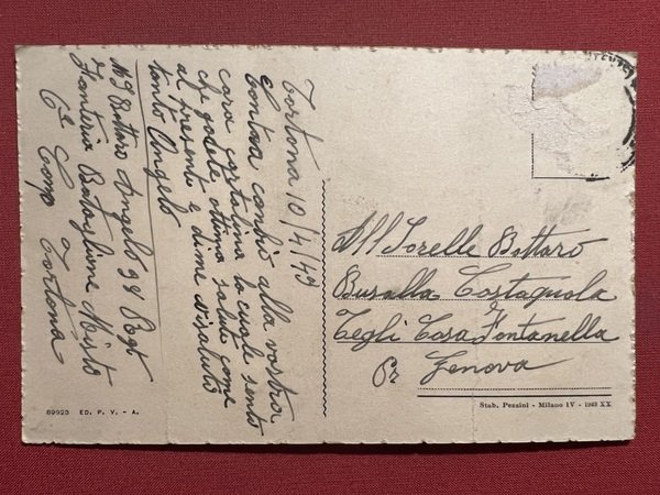 Cartolina - Tortona ( Alessandria ) - Ruderi sul Colle …