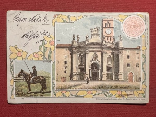 Cartolina - Chiesa di S. Croce in Gerusalemme - Buttero …