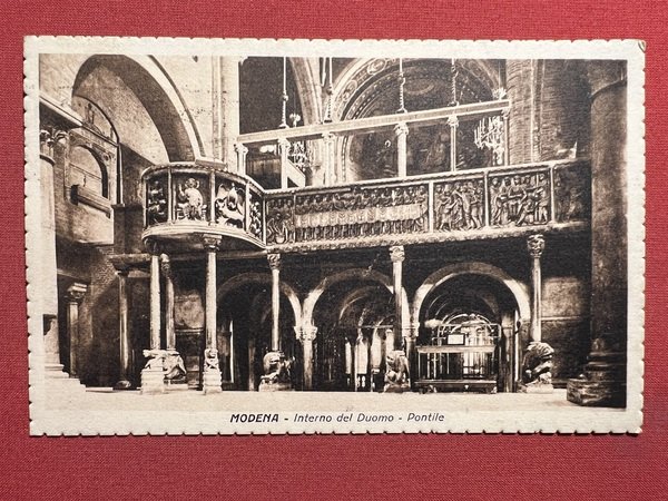 Cartolina - Modena - Interno del Duomo - Pontile - …