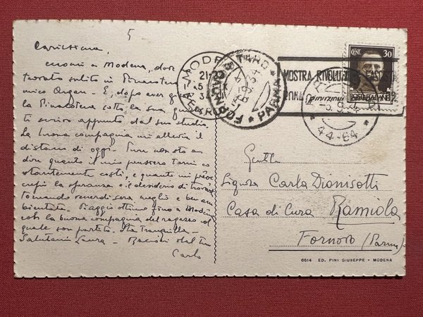 Cartolina - Modena - Interno del Duomo - Pontile - …