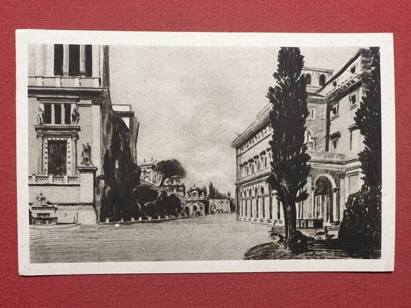 Cartolina - Roma - Sistemazione della Piazza S. Marco - …