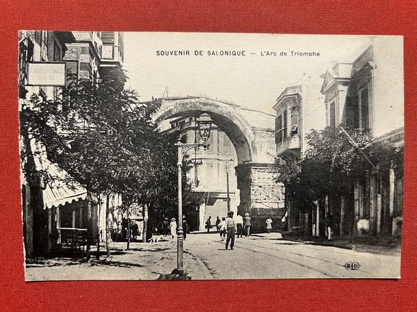 Cartolina - Souvenir de Salonique - L'Arc de Triomphe - …