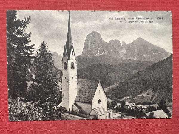Cartolina - Val Gardena - San Giacomo con Gruppo di …