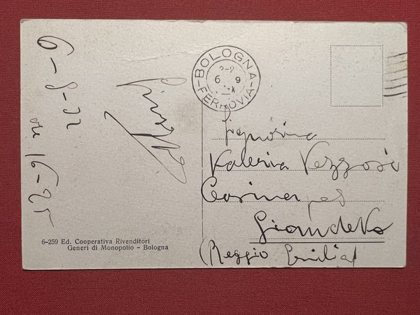 Cartolina - Bologna - Il Littoriale - 1925