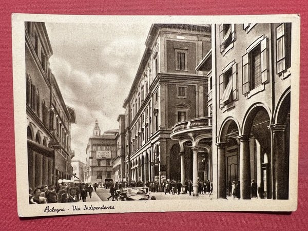 Cartolina - Bologna - Via Indipendenza - 1935 ca.