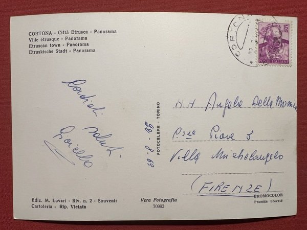 Cartolina - Cortona ( Arezzo ) - Città Etrusca - …