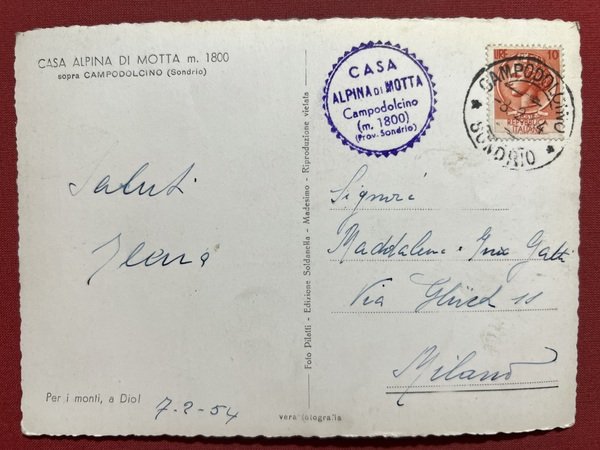 Cartolina - Casa Alpina di Motta - Campodolcino ( Sondrio … | Immagine principale