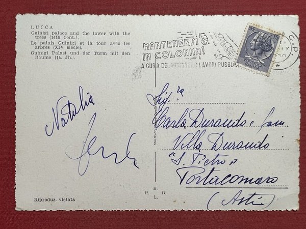 Cartolina - Lucca - Il Palazzo Guinigi con la Torre … | Immagine principale