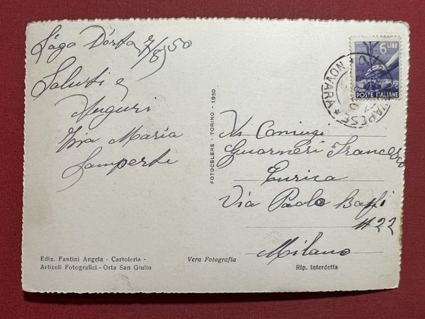 Cartolina - Lago d'Orta - La Penisola col S. Monte … | Immagine principale