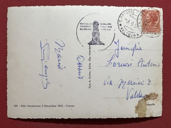 Cartolina - Sacello Ossario di Monte Pasubio - 1957 | Immagine principale