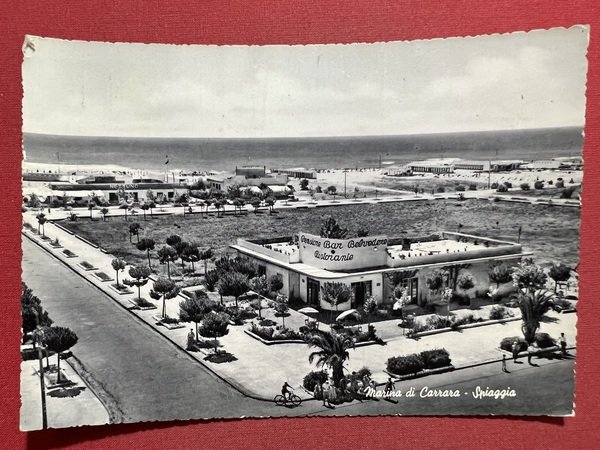 Cartolina - Marina di Carrara - La Spiaggia - 1955 | Immagine Gallery 2