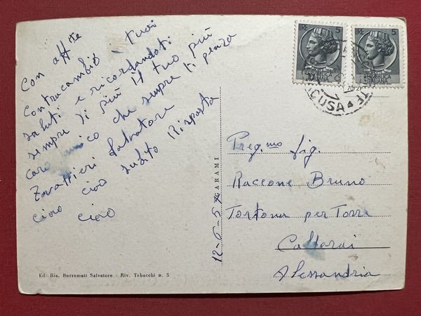 Cartolina - Francofonte ( Siracusa ) - Piazza Dante ed … | Immagine principale