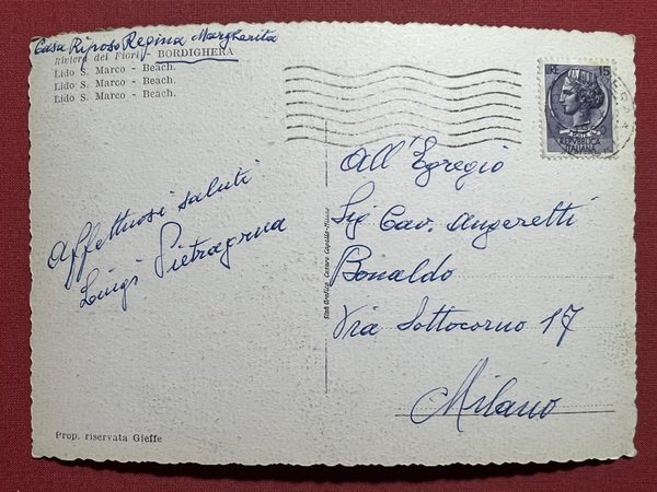 Cartolina - Riviera dei Fiori - Bordighera - Lido S. … | Immagine principale