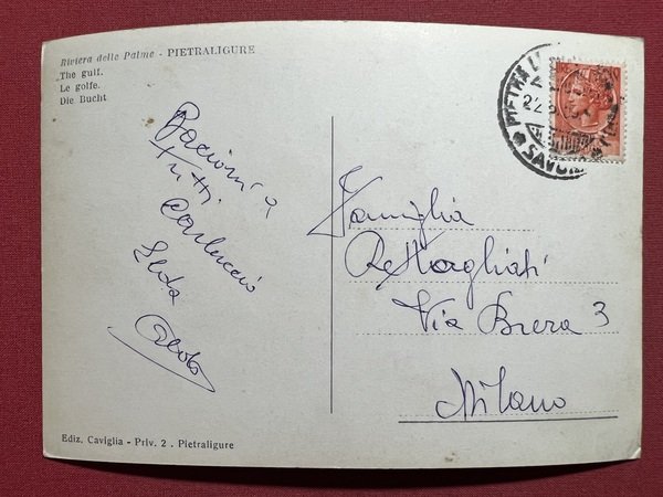 Cartolina - Pietra Ligure ( Savona ) - Il Golfo … | Immagine principale