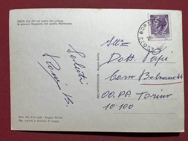 Cartolina - Festa sul Po - Pianura Reggiana con Mantovana … | Immagine principale