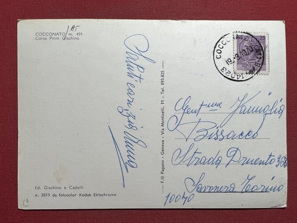 Cartolina - Cocconato ( Asti ) - Corso Pinin Giachino … | Immagine principale