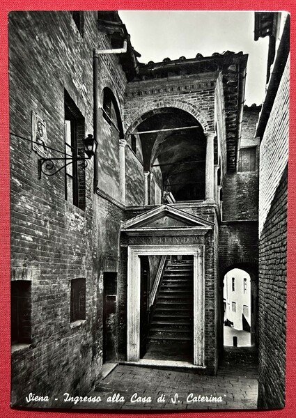 Cartolina - Siena - Ingresso alla Casa di S. Caterina … | Immagine Gallery 2