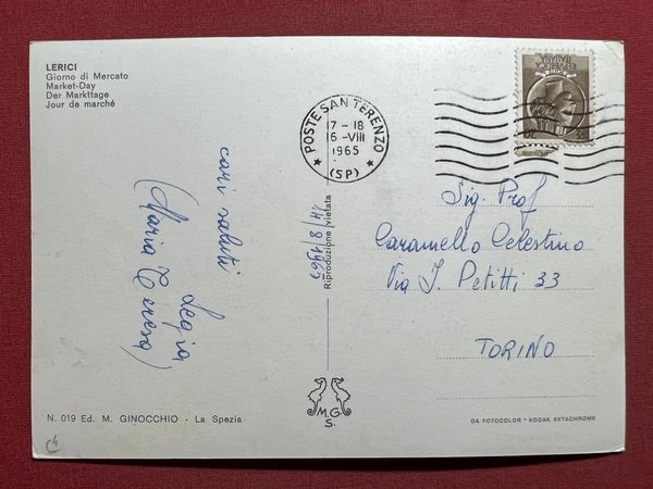 Cartolina - Lerici ( La Spezia ) - Giorno di … | Immagine principale