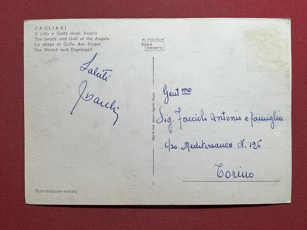 Cartolina - Cagliari - Il Lido e Golfo degli Angeli … | Immagine principale