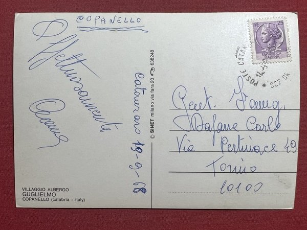 Cartolina - Villaggio Albergo Guglielmo - Copanello ( Catanzaro ) … | Immagine principale