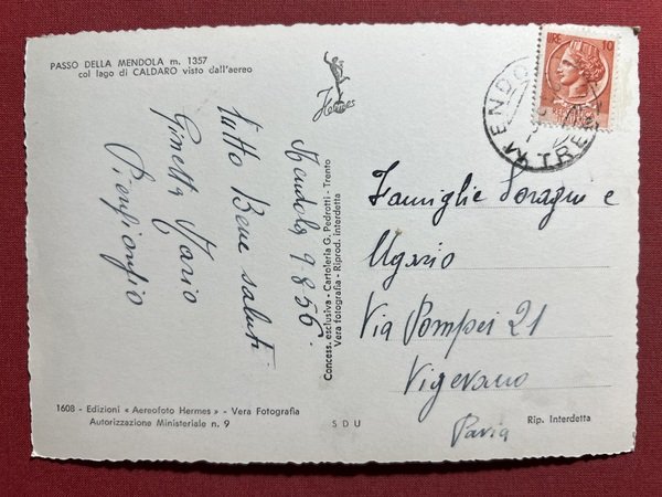Cartolina - Passo della Mendola col Lago di Caldaro visto … | Immagine principale