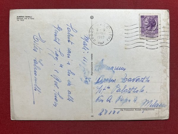 Cartolina - Albergo Ravelli - Mezzana ( Val di Sole … | Immagine principale