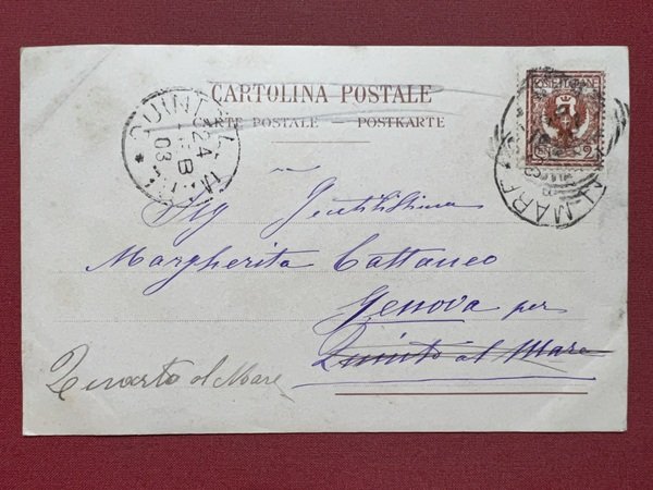 Cartolina - Sanremo - La Passeggiata - 1903 | Immagine principale