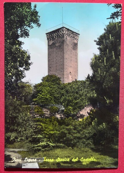 Cartolina - Novi Ligure ( Alessandria ) - Torre Storica …