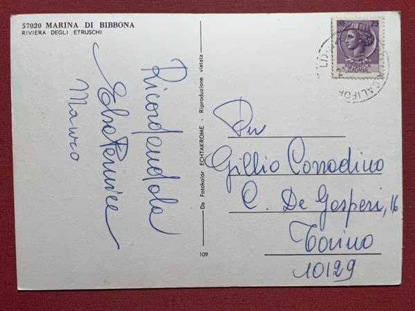 Cartolina - Marina di Bibbona ( Livorno ) - Riviera …