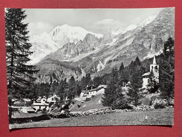 Cartolina - Planpincieux ( Courmayeur ) - 1955 ca.