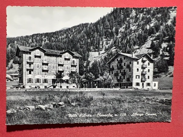Cartolina - Champoluc (Valle d'Aosta) - Albergo Cervino - 1955 …