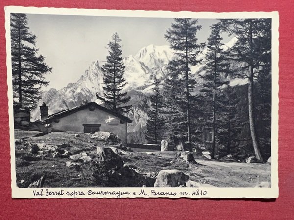 Cartolina - Val Ferret sopra Courmayeur e M. Bianco - …