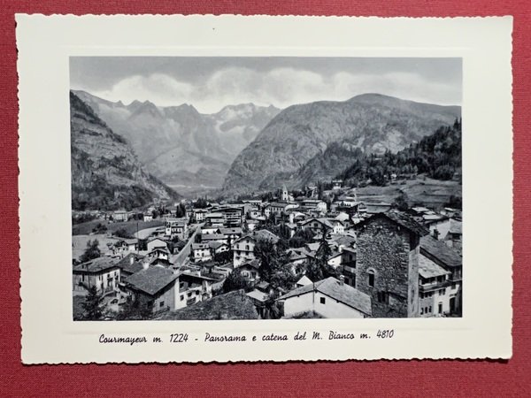 Cartolina - Courmayeur (AO) - Panorama e Catena del M. …