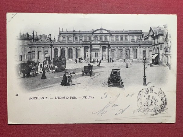 Cartolina - Francia - Bordeaux - L'Hotel de Ville - …