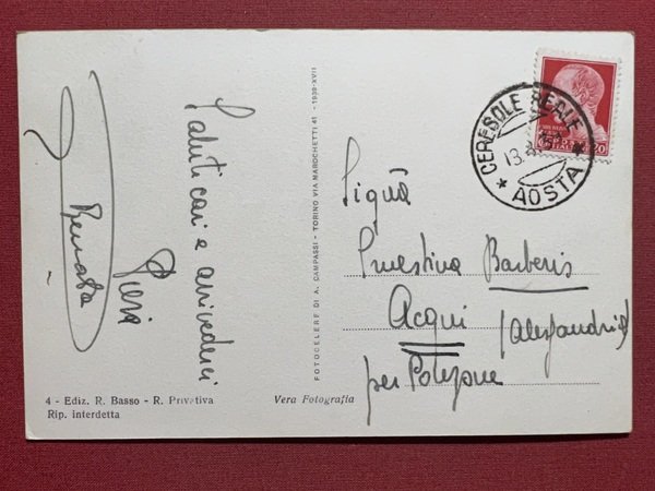 Cartolina - Ceresole Reale ( Torino ) - Entrata al …