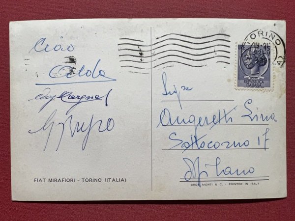 Cartolina - FIAT Mirafiori - Torino - 1961