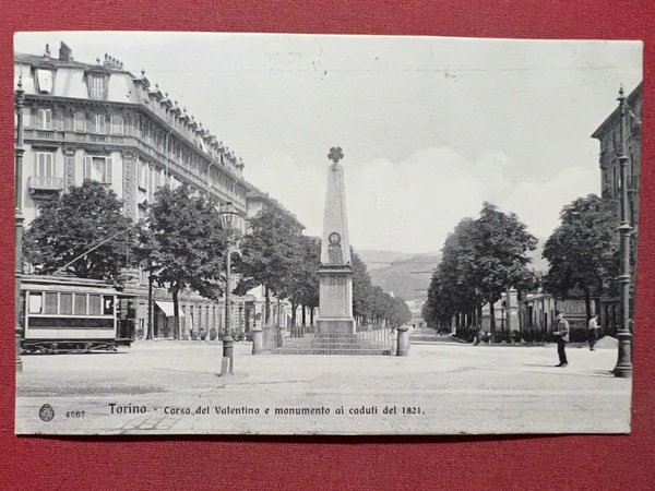 Cartolina - Torino - Corso del Valentino e Monumento ai …