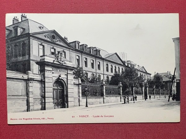 Cartolina - Francia - Nancy - Lycee de Garcons - …