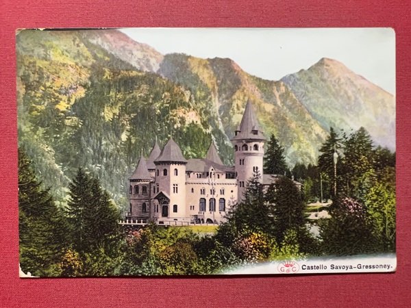 Cartolina - Castello Savoia - Gressoney - 1900 ca.