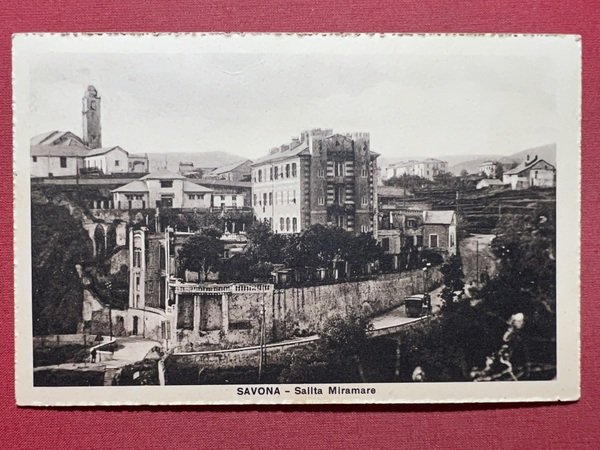 Cartolina - Savona - Salita Miramare - 1920 ca.