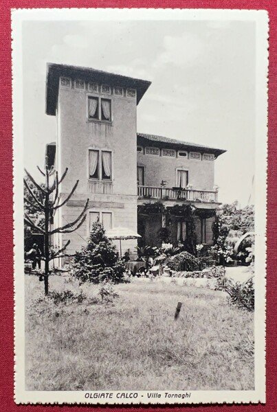 Cartolina - Olgiate Calco ( Lecco ) - Villa Tornaghi …