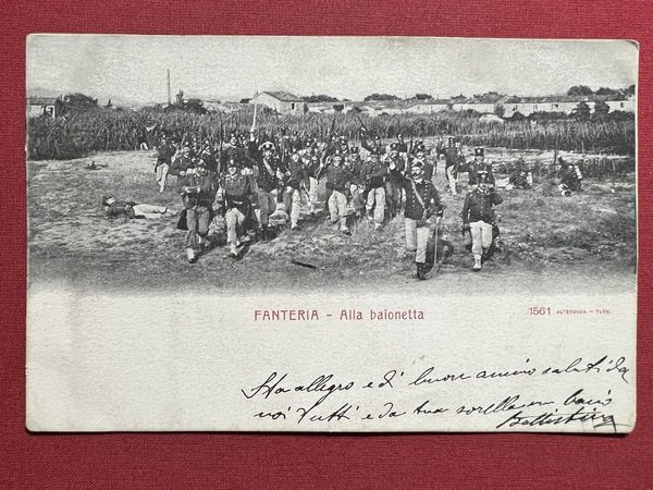 Cartolina - Fanteria - Alta Baionetta - 1905