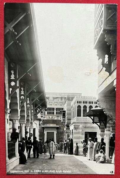 Cartolina - Esposizione 1906 - Il Cairo a Milano