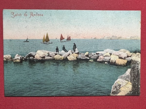 Cartolina - Saluti da Ancona - Panorama - 1914