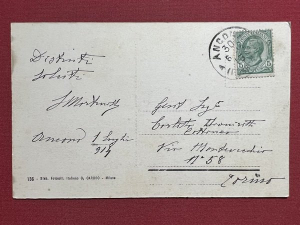 Cartolina - Saluti da Ancona - Panorama - 1914