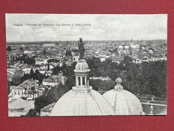 Cartolina Padova - Panorama dal Campanile della Basilica di Santa …