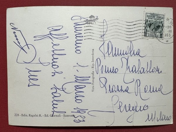 Cartolina - Riviera dei Fiori - Sanremo - Corso Imperatrice …