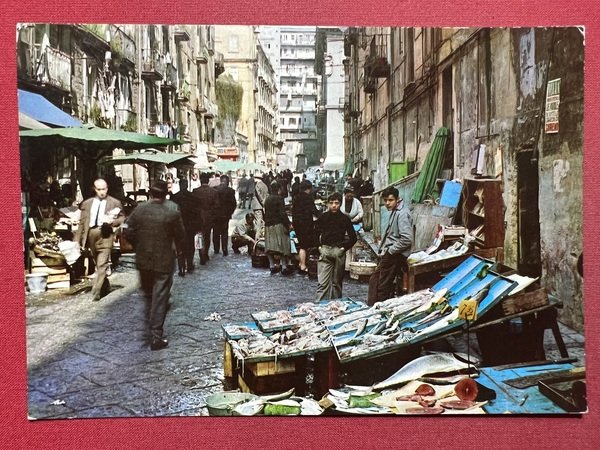 Cartolina - Vecchia Napoli - Mercato - 1970